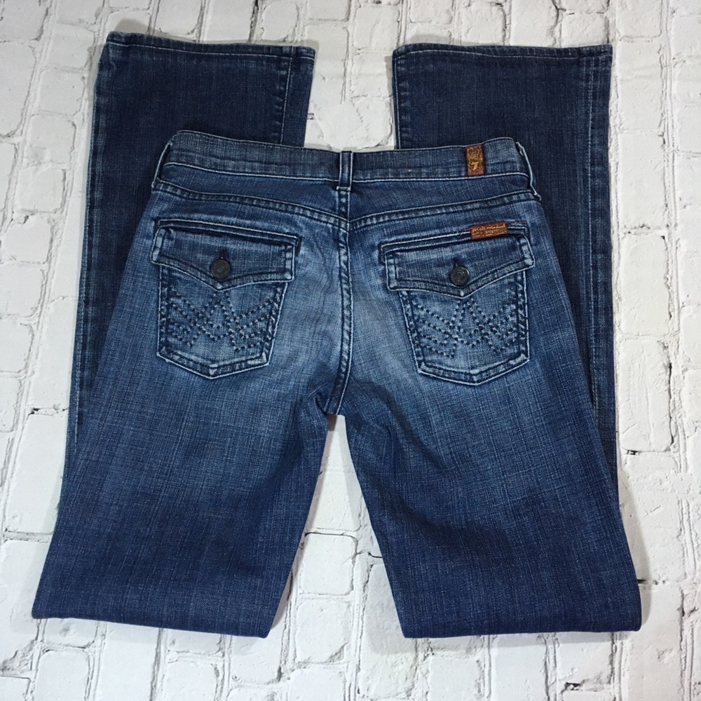 7 for all mankind size 25 bootcut jeans